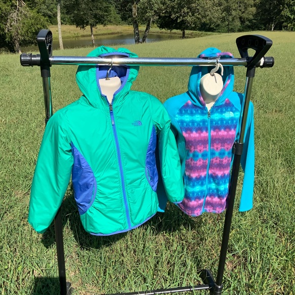The North Face Reversible Hooded Jacket+ The North Face Hooded Fleece Girls L - Picture 13 of 13